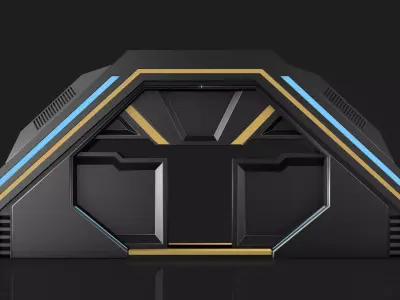 Sci Fi Door 3D model buy