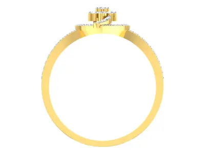 Women Ring Render 3dm STL OBJ FBX Details 3D print model 25