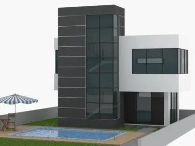 Modern House 3D model 53