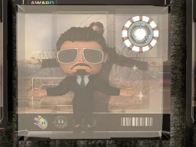 iron man figure 3D model