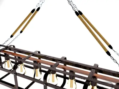 Ceiling Hanging Lamp High Poly 3D model