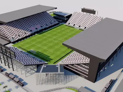 Chase Stadium - Inter Miami CF USA 3D model