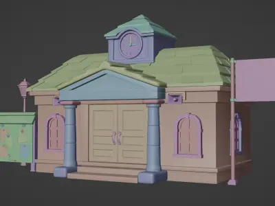 Animal Crossing Resident Services 3D model