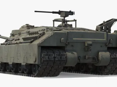  T28 WWII Tracked Tank Used Green Rigged 