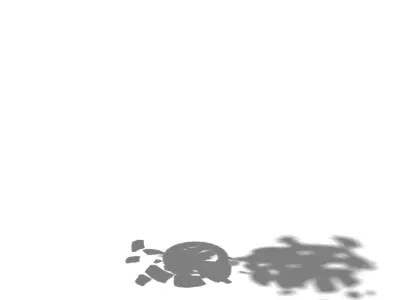 Game Model - broken prominent rock pillars 3D model