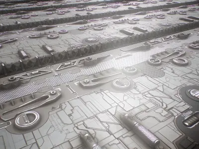 PBR Sci-Fi Texture Pack 13 Low-poly 3D model