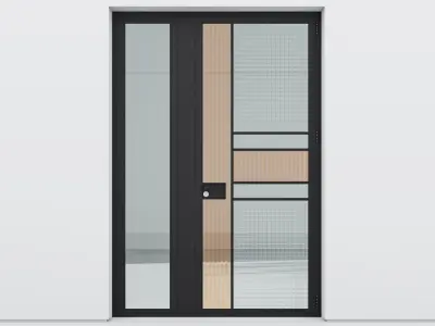 Aluminium door 247 3D model