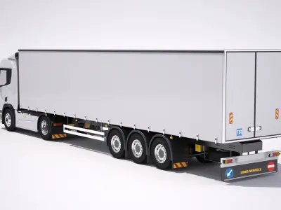  Generic Tautliner Semi Trailer 