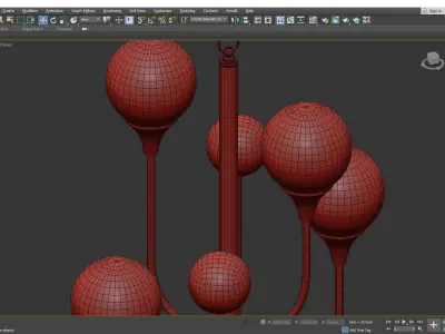 SVA chandelier Low-poly 3D model