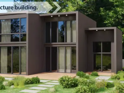 Architecture building 3D model 3