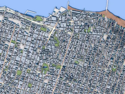 Fortaleza City Brazil 3D model