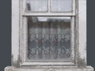 Old Window  Low-poly 3D model