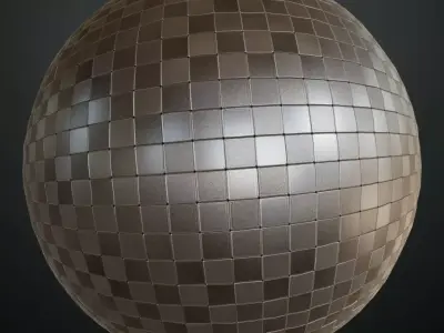 Silver Metal Powdered Plaster PBR Seamless Texture