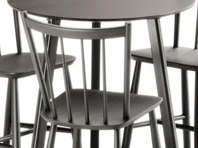 Copenhague Deux CPH 220 Table and J41 Chair by Hay 3D model