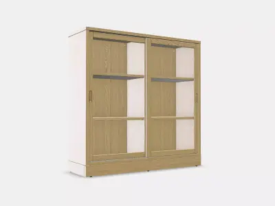 TONSTAD Sliding door display cabinet 3D model