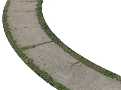 Concrete path 3D model