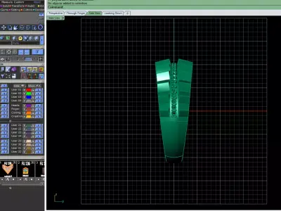 Stepped Channel gold ring 3D print model