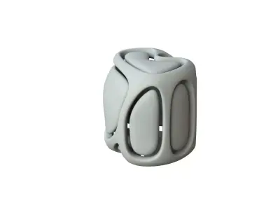 SciFi Cube Object No 67157 Low Poly Shape Low-poly 3D model