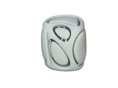 SciFi Cube Object No 68163 Low Poly Shape Low-poly 3D model