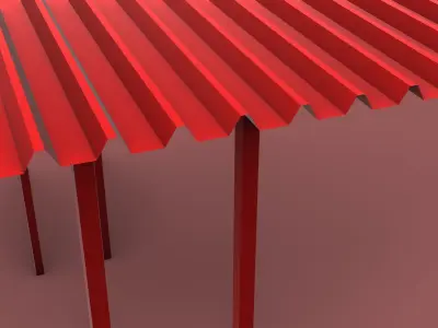 Spooky Red House 3D model