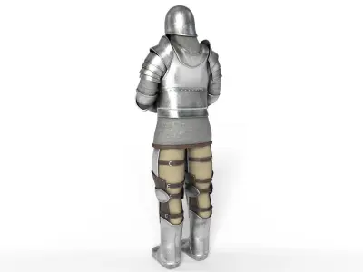 Suit of Armor Low-poly 3D model
