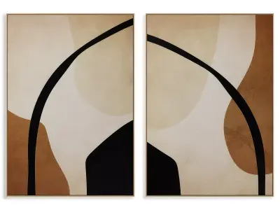 Abstract Painting Frame set 3D model 905