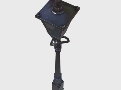 Street Light Low-poly 3D model 23