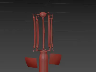 Brass Gradient Table Lamp JONATHAN Y 3D model