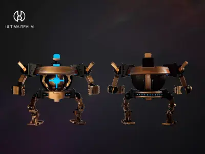 Orbitronix Low-poly 3D model