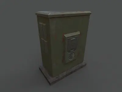ELECTRIC BOX LOW-POLY HIGH QUALITY Low-poly 3D model