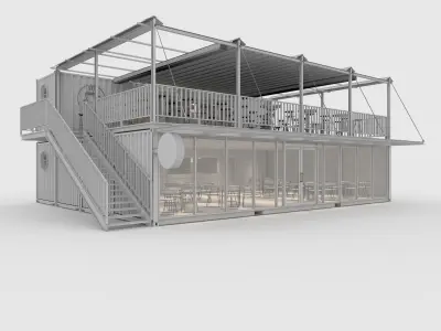 Container Cafe 15 3D model