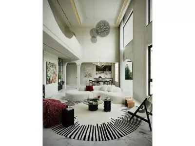 Modern light luxury style 3D model