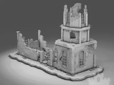 Ruined Church 3D print model