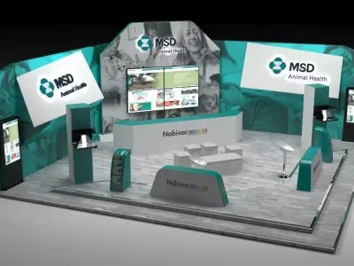 10x6 stand for pharmaceutics 3D model