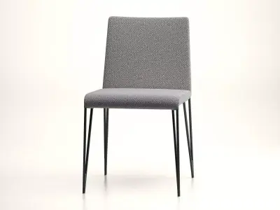 Filly dining chair with legs 3D model
