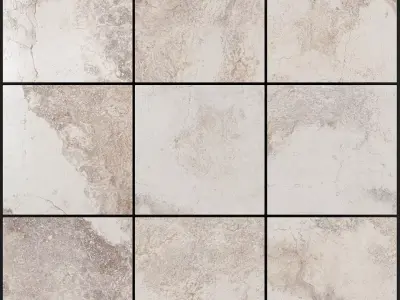 Yurtbay Seramik Bizantino Ivory 300x300 Set 1 3D model