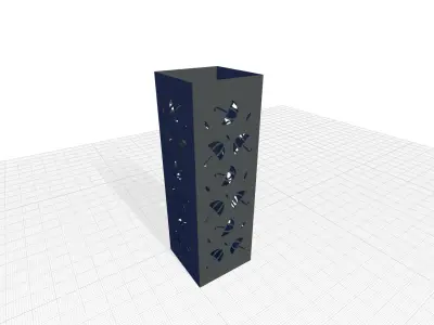 Rogich Steel Freestanding Umbrella Stand 3D model