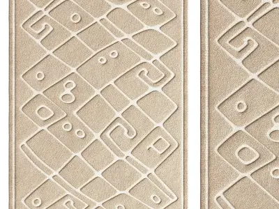 Factory Price knotted Carpet 3D model