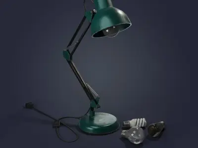Table lamp 3D model 133