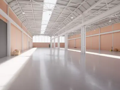 Industrial Warehouse Interior 17  Low-poly 3D model