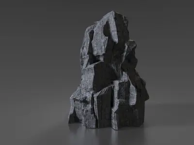 Cliff Rock 004 Low-poly 3D model