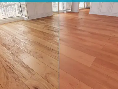 Wooden floor 28 WITHOUT PLUGINS 3D model