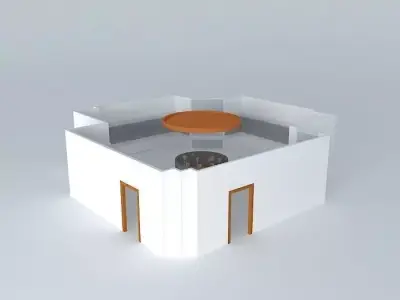 A museum interior 3D model