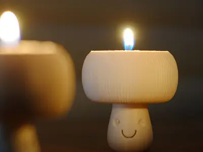 Mushroom Tealight Holder 3D print model