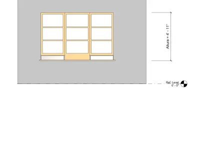 Reception window 3D model