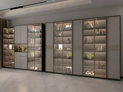 Wine cabinet Rack Cellar 3D model