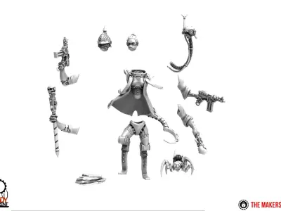 Dark Techno -  Chief of protocol 3D print model