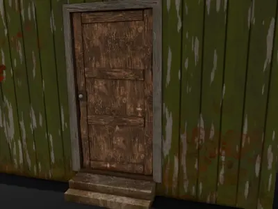 Rusted Old House Low-poly 3D model