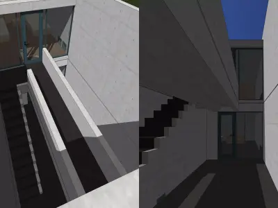 Tadao Ando - Azuma House 3D model
