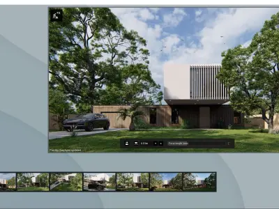 SCENE LUMION 9 AND ABOVE HOUSE BY YOGA4ARCH 3D model
